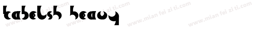 KabelSH Heavy字体转换